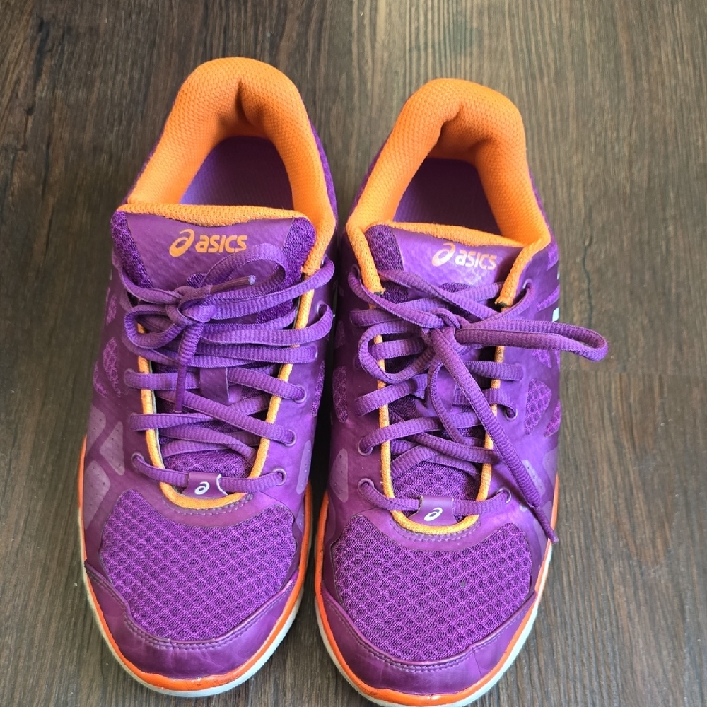 ASICS Purple and Orange Women's Athletic Sneakers